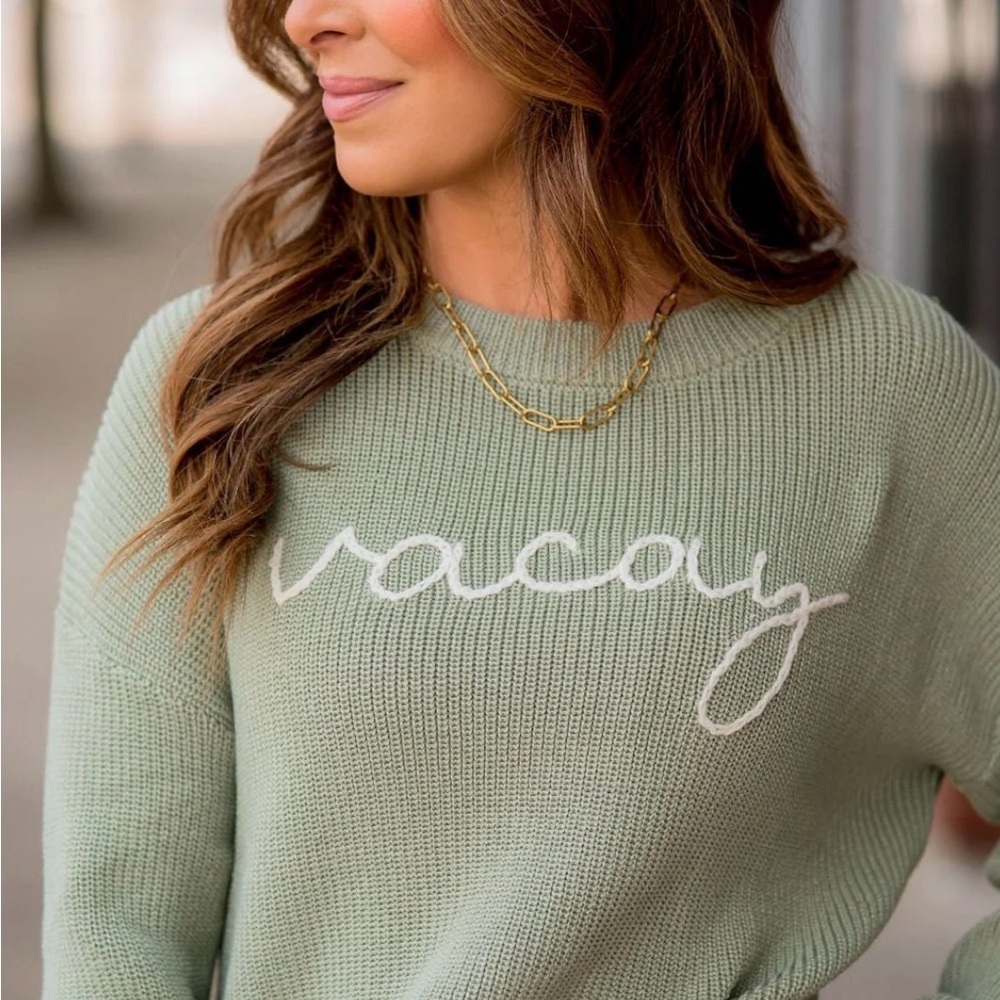 Wishlist Women's 'Vacay' Stitched Sweater